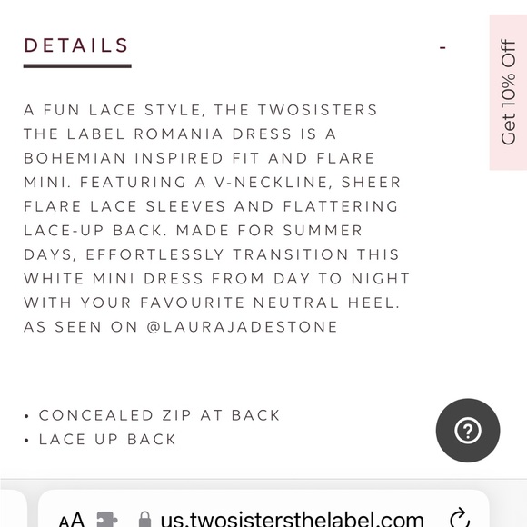 Twosisters the label Romania dress - Picture 7 of 8